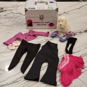 Vintage American girl theater box, coconut clothes